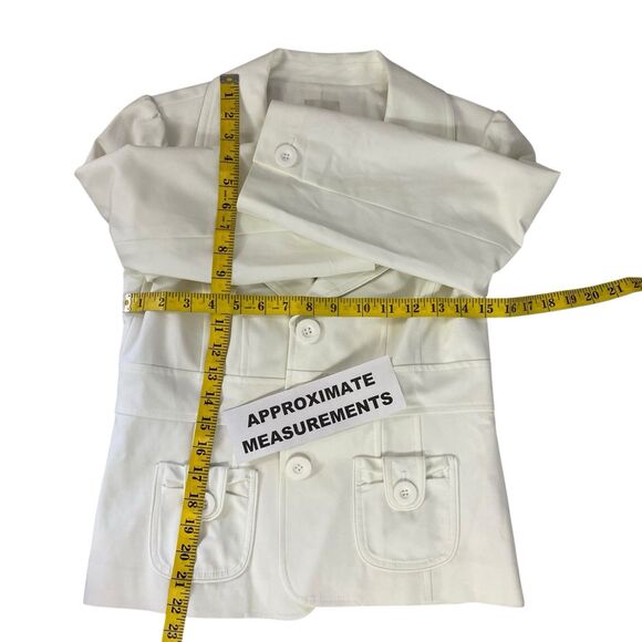 Halogen Blazer Womens PS White Jacket Officecore Corpcore Career Boardroom Work - Picture 11 of 16
